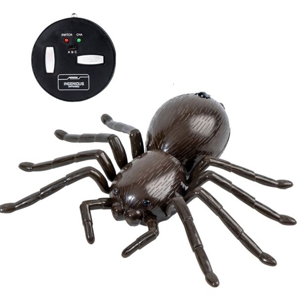Электрические животные RC, поднимающиеся в помещении для моделирования игрушек, пауки трюки Хэллоуин 230801