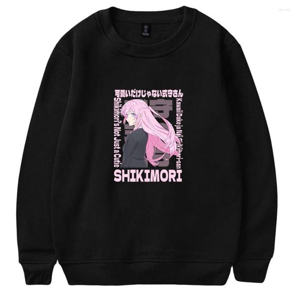 Moletons Masculinos BSLNXNMA Shikimori's Not Just A Cutie 2D Capless Sweatshirts Para Casais Moda Inverno Feminino/Homem Roupas Engraçadas