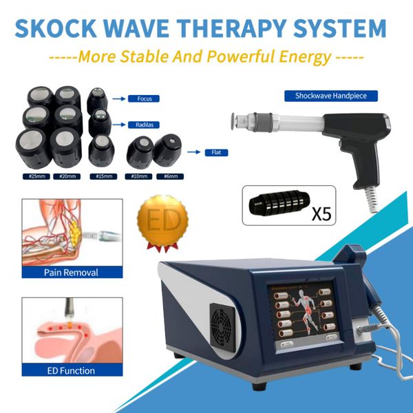 Outros equipamentos de beleza Acoustic Shock Wave Zimmer Shockwave Therapy Função Remoção da dor para tratamento de alívio da disfunção erétil