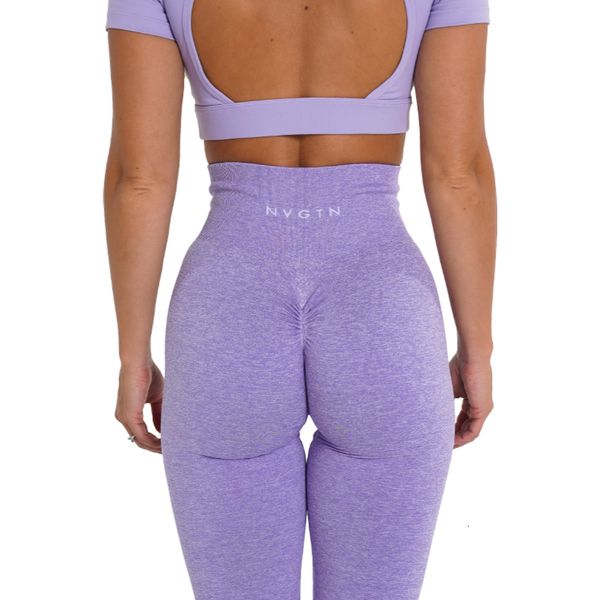 Yoga Outfit NVG Speckled Scrunch Seamless Leggings Mulheres Soft Workout Tights Fiess Outfits Calças Gym Wear 230801
