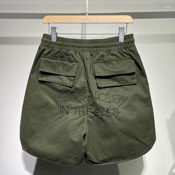 Pantaloncini da uomo Designer Brand Pantaloni corti Y2k Streetwear giapponese Vintage per uomo Carico sciolto Spiaggia da viaggio di alta qualità