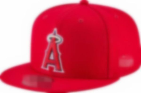 Moda Melekler Bir Mektup Kapağı Gorras Planas Hip Hop Snapback Beyzbol Açık Spor Hiphop Ayarlanabilir Kırmızı Şapka H19-8.2