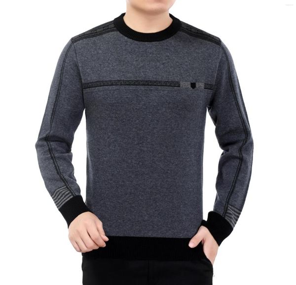 Männer Pullover Sweatshirt 2023 Mode Pullover Pullover Dicke Anliegende Overall Wolle Herbst Koreanische Casual Wear