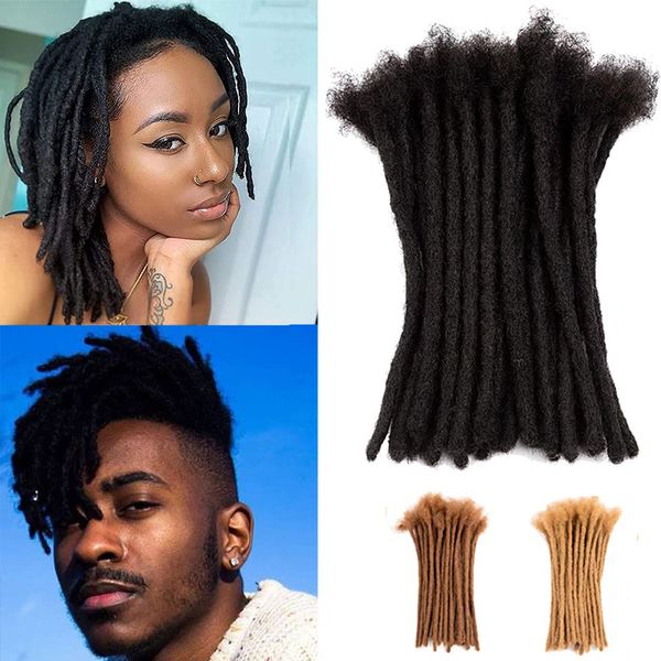 Lace s Dreadlock Capelli umani per uomoDonne Trecce all'uncinetto Capelli organici Dread Loc 06 cm Faux Locks 230809