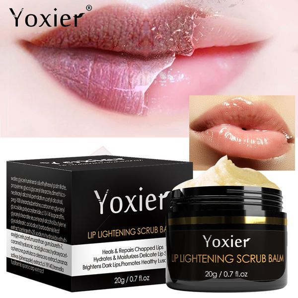 Lippenbalsam-Peeling, feuchtigkeitsspendend, aufhellend, schwarze Lippen entfernend, Pigmentierung reduzierend, tiefgreifend nährend, reparierend, Peeling-Pflege 230801