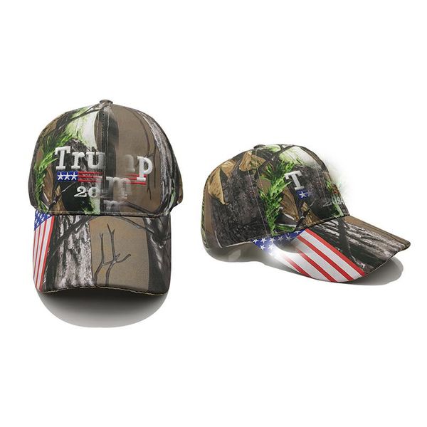 Cappelli da festa Donald Trump 2024 Cappello Camouflage Usa Flag Cappelli da baseball Kag Make America Great Again President Maga Camo Caps C235