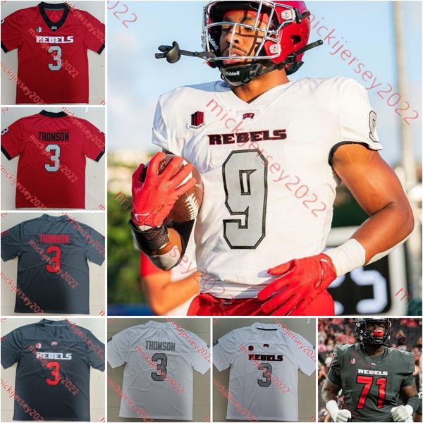 UNLV Rebels Fußballtrikot Bo Edmundson Zavier Carter Jalen St. John Jah'von Grigsby Jalen Frazier Vincent Davis Jr. Jaxen Turner Herren individuell genähte UNLV-Trikots