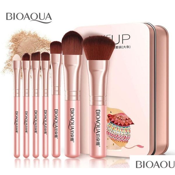 Другое здоровье красоты Bioaqua 7pcsset pro Женщины щетки для лица, установка для лица косметическая тени для век.