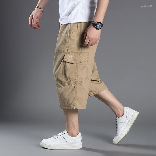 Pantaloncini da uomo che ingrassano tute larghe multitasche oversize Pantaloni casual da esterno