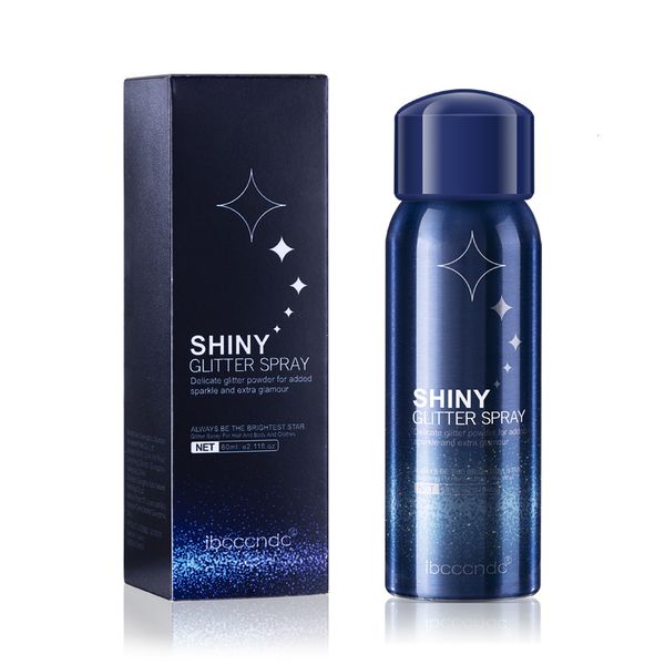 Body Glitter 60ml Spray para Cabelo Brilhante Brilho Facial Iluminador de Longa Duração em Sprays 230801