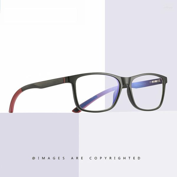 Sonnenbrille Rechteckige Brille Männer Frauen Blaues Licht Optischer Rahmen TR90 Mann Vintage Anti Reflektierend Klar Gaming Brillen Brillen UV