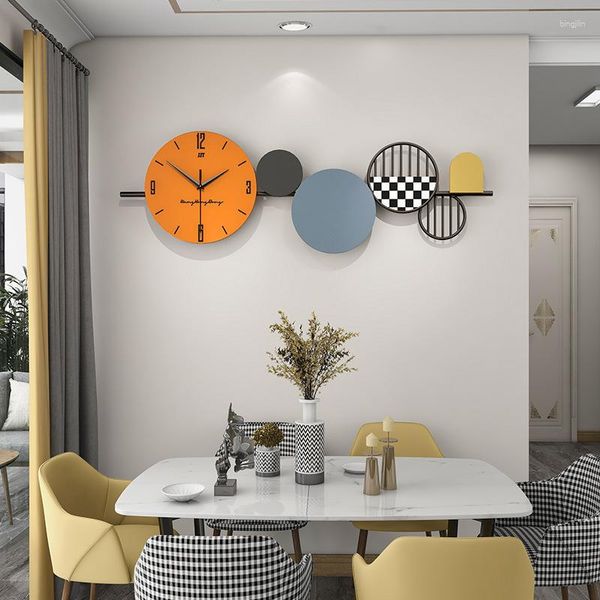Relógios de parede Decoração Sala de estar Europeia Luxo Moderno Restaurante Decoração para casa Relógio Online Celebridade Artístico Criativo