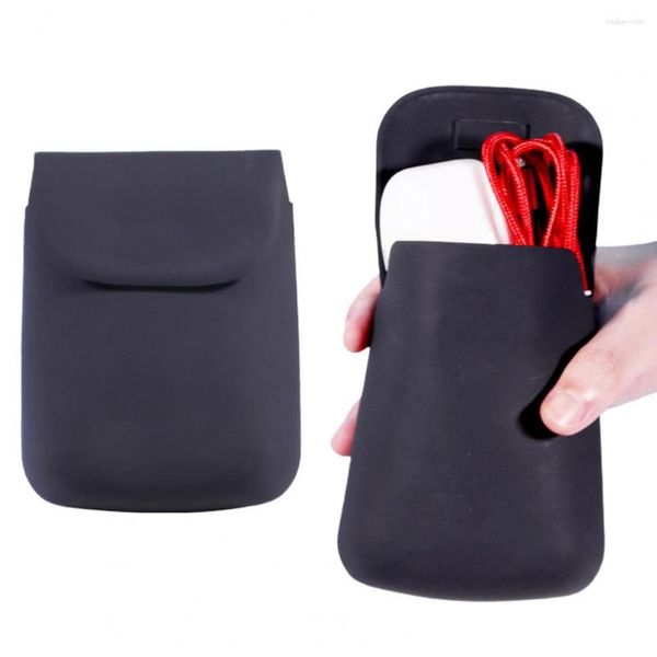 Sacos de armazenamento bolsa de silicone leve fone de ouvido compacto durável bolsa de fone de ouvido organizador portátil para casa