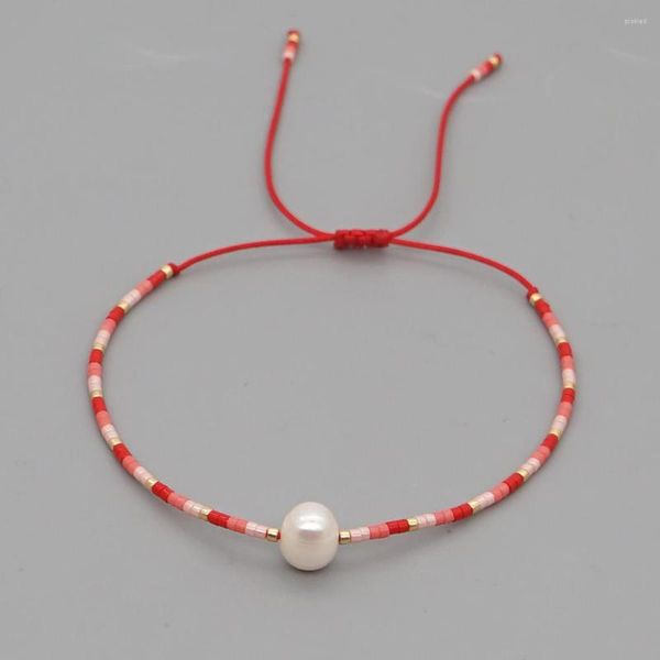 Braccialetti con ciondoli YASTYT Bracciale con perline di perle Gioielli dell'amicizia Miyuki Perline per donna Gioielli di tendenza