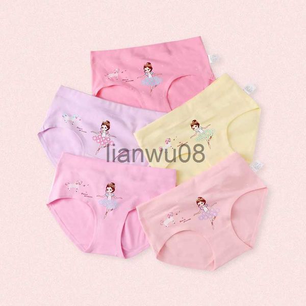 Mutandine 5PcsLots Intimo per bambini 115Y Ragazze Pantaloncini in puro cotone Slip per adolescenti Ragazza di 12 anni x0802