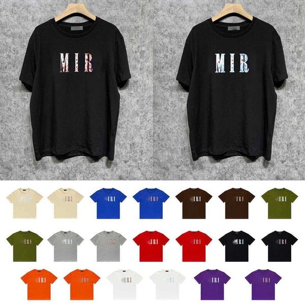 Originele kwaliteit korte mouw t-shirts mannen vrouwen sweatshirt EEN 23ss miri designer tshirt 3d printing pullover tee polo heren oversized T-shirt