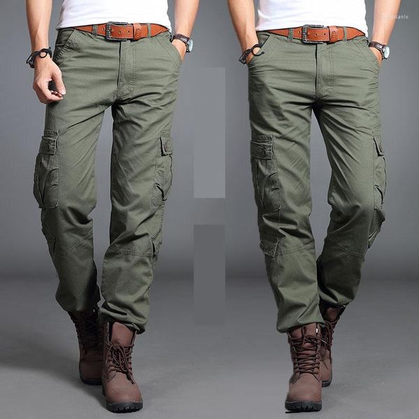 Pantaloni da uomo 2023 Cargo Men City Combattimento tattico SWAT Esercito Militare Maschile Cotone Molte tasche Stretch Flessibile Pantaloni casual da uomo