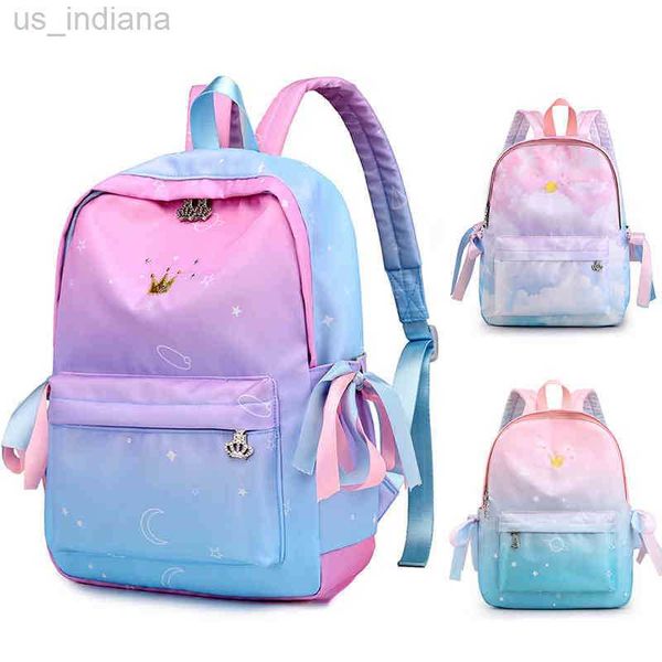 Schultaschen HBP Junior High School Schultasche Damen Rucksack Wolke Hohe Kapazität Mittelschule Schultasche Koreanische Damen Rucksack Farbe 220811 Z230802