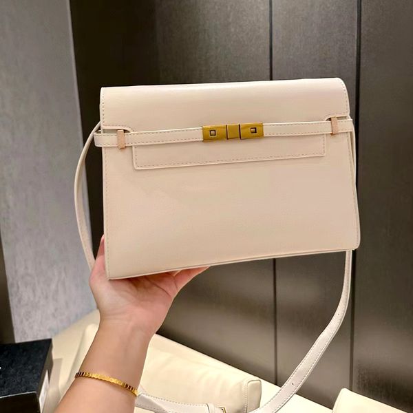 Moda Luxurys Hombre manhattan bolso de mano dama espejo calidad totes bag pochette clutch cross body bags Womens designer shoulder white Genuine Leather satchel bags