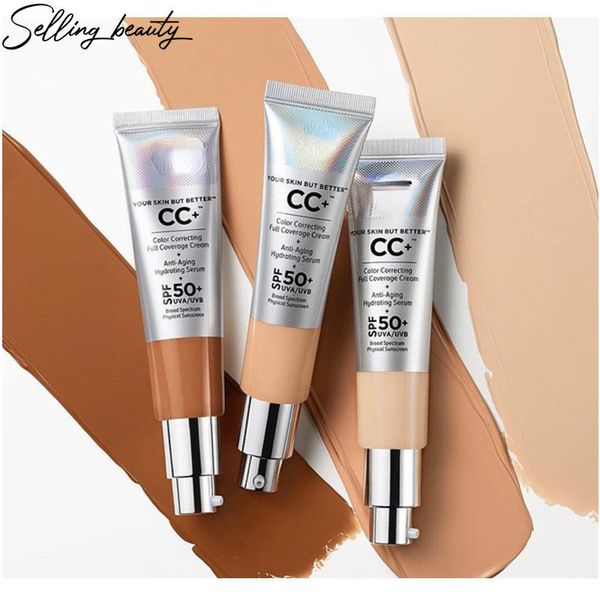 Corretivo Your Skin But Better CC Illumination Color Correcting Illuminating Full Coverage Cream 32ml Cc Contour Primer Spf 50 230801