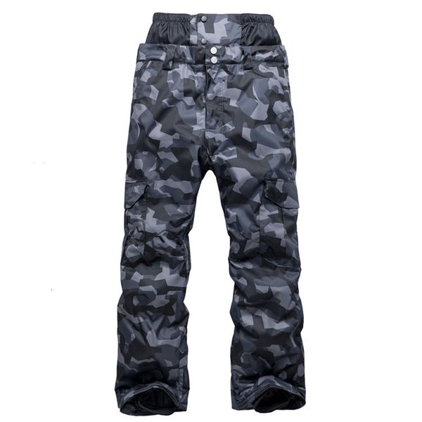 Altri articoli sportivi Pantaloni da sci da uomo Camouflage Highwaist Snowboard Adulto Inverno Outdoor Antivento Impermeabile Riscaldamento Pantaloni più spessi 230801