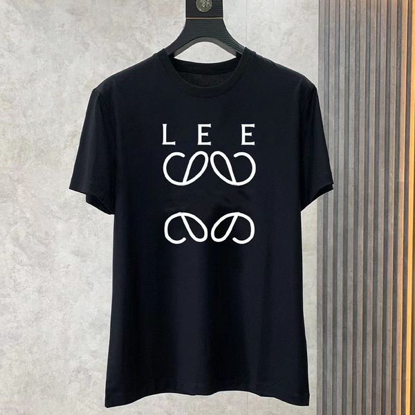 T-shirt da uomo di lusso firmate Lettere Modello Stampa Camicie T-shirt per uomo Donna Estate Casual T-shirt a maniche corte T-shirt Top Cotone di alta qualità Nero Bianco S-XXXXL