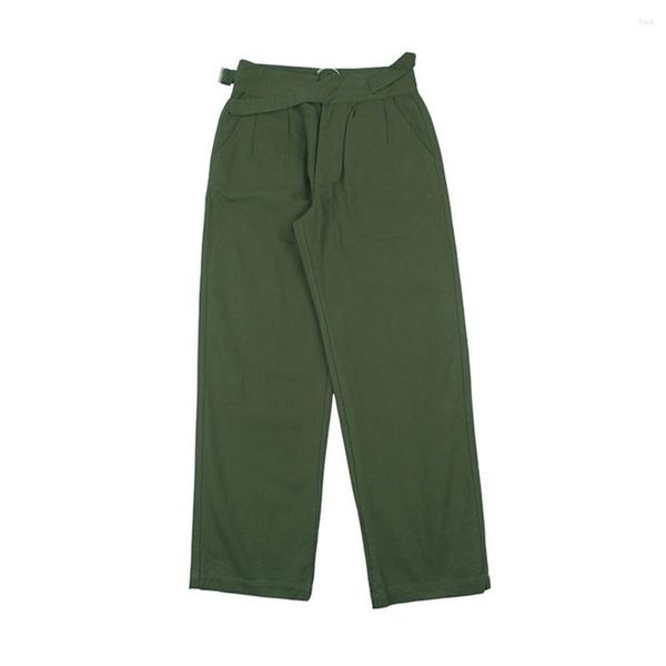 Pantaloni da uomo Pantaloni Gurkha dell'esercito americano retrò Pantaloni sportivi larghi dritti militari Uniforme tattica Cotone Streetwear