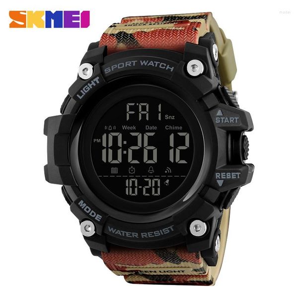 Relógios de pulso skmei watch masculino masculino Men Wristwatch Sport à prova d'água Led Electronic Digital Male Stopwatch Stopwatch