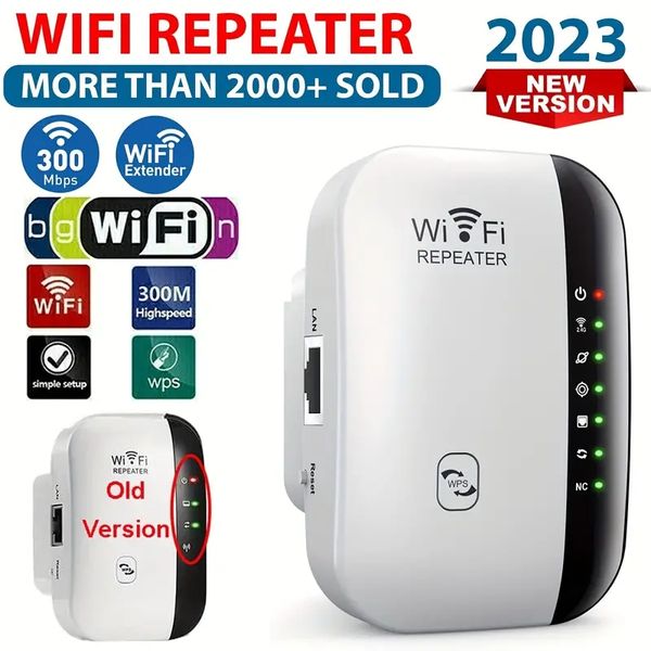 2023 Mais recente geração WiFi Booster - Aumente sua cobertura de Internet até 2640 pés quadrados!