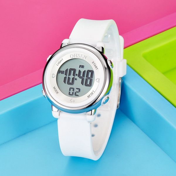 Kinderuhren Kinderuhren Kinder Digital LED Mode Sportuhr Niedliche Jungen Mädchen Armbanduhr Für Wasserdichte Geschenkuhr Alarm Herrenuhr 230802