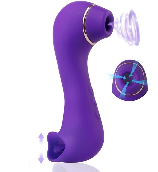 Vibratori Sucking Vibratore 10 Modalità Vibrating Sucker Doppia stimolazione Vagina anale Stimolatore del clitoride Oral Lick Giocattoli erotici del sesso per le donne 230801