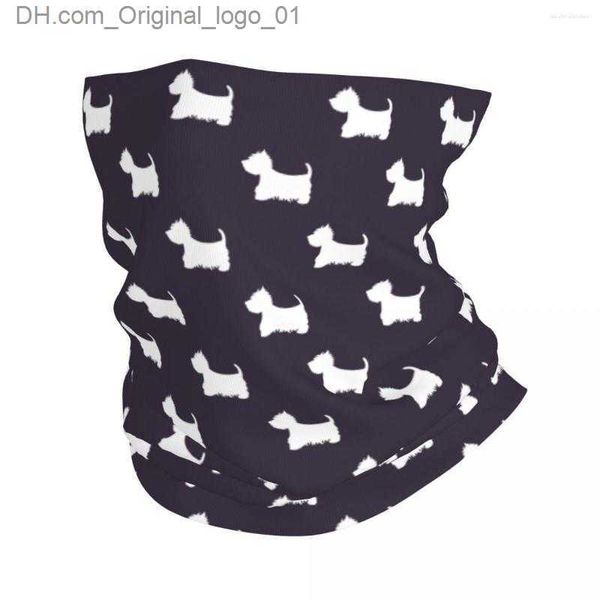 Moda Maschere per il viso Ghetta per il collo Sciarpe West Highland Terrier Westie Bandana per il collo Ghetta per cani Passamontagna Maschera Sciarpa Copricapo multiuso Z230803