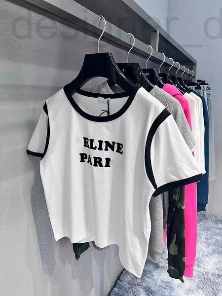 Damenblusen Hemden Designer C Home Correct CL Herren- und Damen-Race-Frontdruck Großer Buchstabe Paris Kurzes T-Shirt T5FM