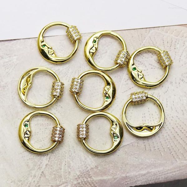 Collane a pendente 8 pezzi Accessori di chiusura al cerchio per collana che produce gioielli di moda a forma di fila femminile 8204