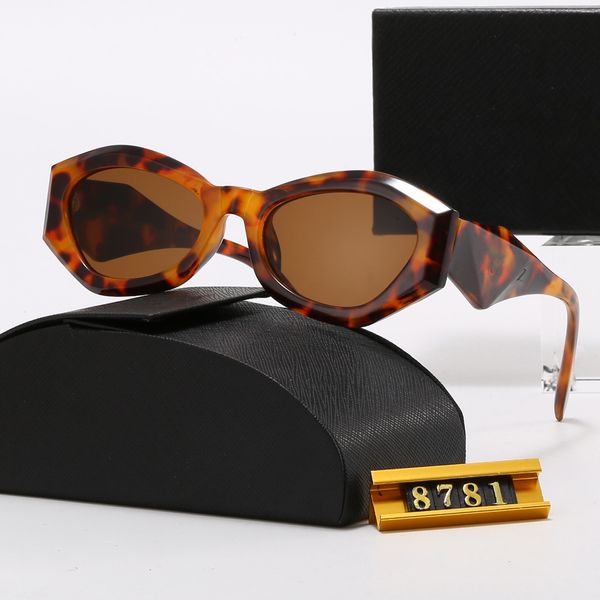 Óculos de sol de concha de tartaruga prdaa feminino óculos de sol masculino Simples e elegante Marca de moda Peças de moda Adequado para todos os tipos de uso óculos ovais