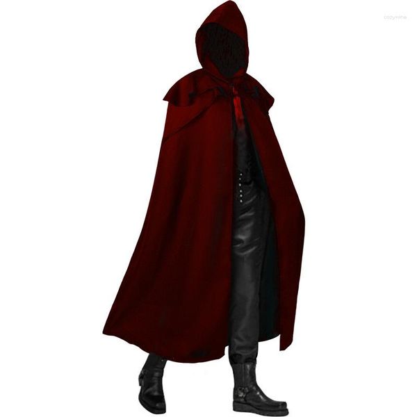 Herren Trenchcoats Windjacke Cape Mantel Frühling und Herbst Samurai-Stil Party Performance Mode lässig große Größe