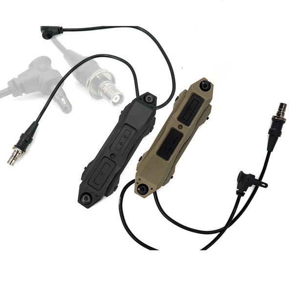 Тактическая заглушка с дополненным краном и SF -штепсельная заглушка Дистанционное давление с двойным переключателем для лазера Mawl C1 и M600 M300 Flashligh