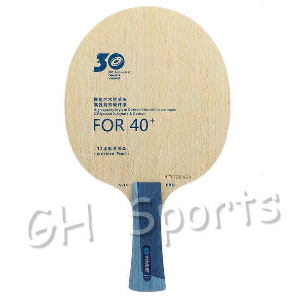 Masa Tenis Raquets Yinhe 30. Yıldönümü Sürümü Pro V14 Malzeme için Tenis Bıçağı 40 230801