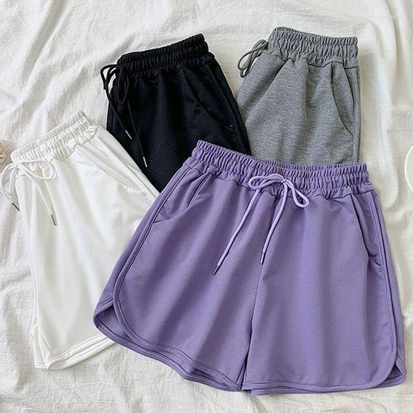 Pantaloncini da donna Pantaloncini da corsa da donna per le donne da indossare Sport Sport da casa Abbigliamento da notte Palestra con cintura Elastico in vita Fitness Y2k Harajuku