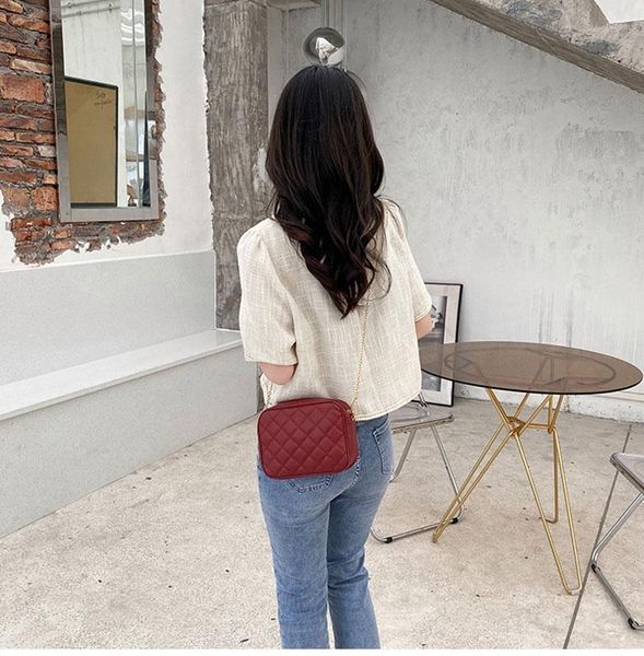 Mochilas Tendência Cadeia Bolsa de Ombro Meninas Celular Casual Moedas Femininas Bolsas de Rua Bolsas Transversais