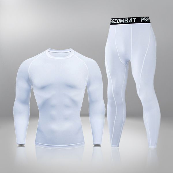 Intimo termico da uomo Inverno Uomo Caldo Primo strato Uomo Undrewear Set Compressione Asciugatura rapida Seconda pelle Long Johns Sport 2 set 230802