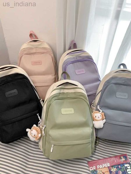 Schultaschen neuer kleiner frischer Schulranzen weiblicher Highschool-Rucksack vielseitiger Rucksack mit hoher Kapazität Z230802