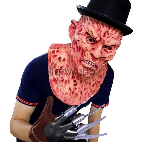 Party Masken Halloween Freddy Krueger Horror Maske Realistische Erwachsene Party Kostüm Deluxe Halloween Maske Gruselige Karneval Cosplay Requisiten x0802