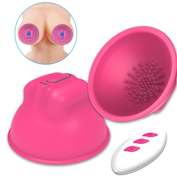 Erwachsene Spielzeug Brustvergrößerung Stimulation Vibrator für Frauen Nippel Klitoris Sauger Fernbedienung Klitoris Vakuumpumpe Saugabdeckung Sexspielzeug 230801