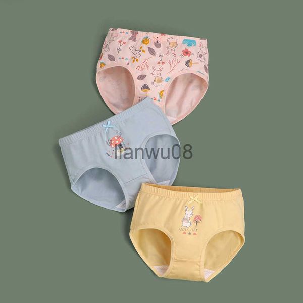 Mutandine Mutandine per bambini Mutandine per bambini Cotone Soft Pretty Cartoon Biancheria intima per bambini per ragazze Mutandine per bambini Traspirante 3 pezzi / lotto x0802