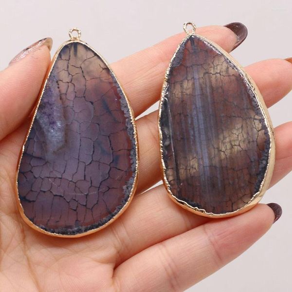 Collane con ciondolo Ciondoli in pietra semipreziosa naturale Reiki Heal Scales Agate per gioielli di moda che fanno regali per collana da donna fai-da-te