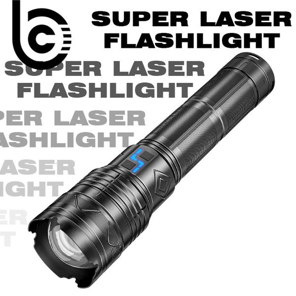 Фонарики Super Bright Long Range Мощный светодиодный фонарик Typec USB Rechargeable 24000MAH