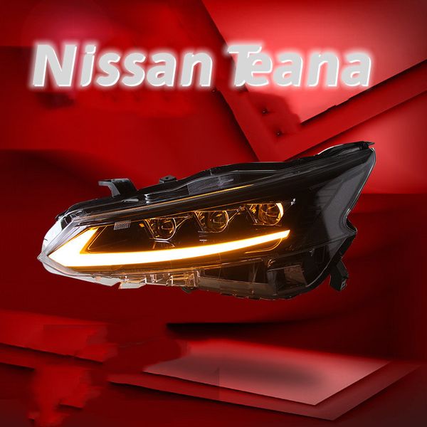 Полностью светодиодные передние фары для Nissan Teana 20 19-20 23, фары DRL, ходовые огни, указатель поворота, дальний свет