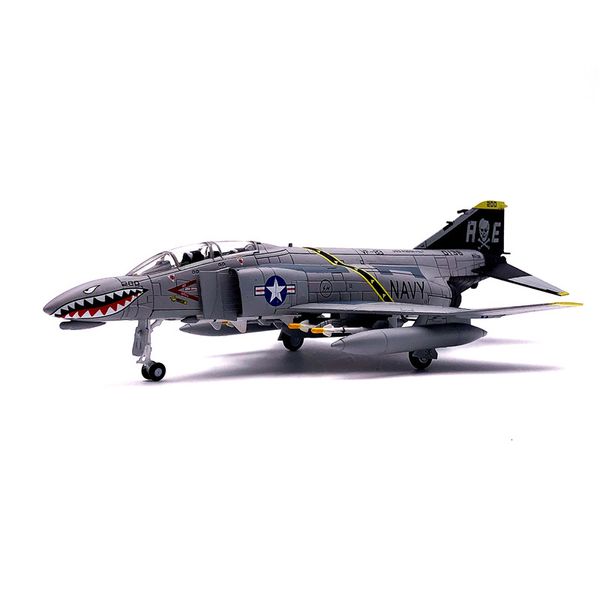 Diecast Modelo de Avião F 4 Ghost Pirate Flag Squadron Independent United Captain F4C fighter model Aircraft 230802