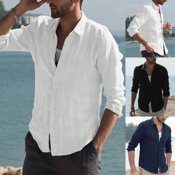 Erkekler Sıradan Gömlekler 2023 Yüksek Kaliteli Şık Düğme Up Designer Baskılı Uzun Kollu Üstler Erkek Yaku